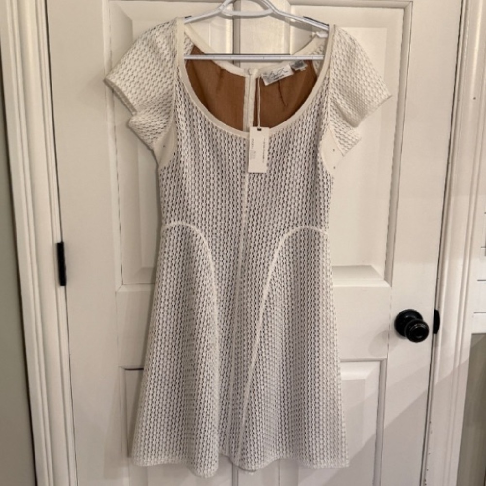 New! Byron Lars Beauty Mark Dress White 45197